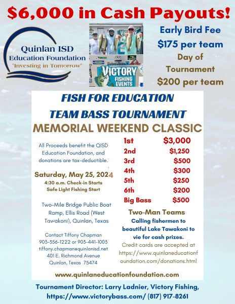 A2024 EF Fishing Tournament Flyer